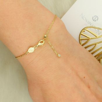 Bransoletka LifePoetry z zakrzywioną czterolistną koniczyną 🍀 pozłacana z cyrkoniami  elegancka bi (1).jpg